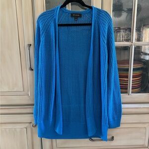 ST. JOHN Royal Blue Knit Cardigan